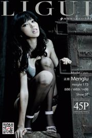 นางแบบขา Meng Lu "Black Silk Portrait Photography" [丽柜 Ligui]